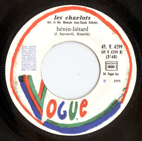 Les Charlots : Paroles, Paroles, Joli Motard (7", Single)