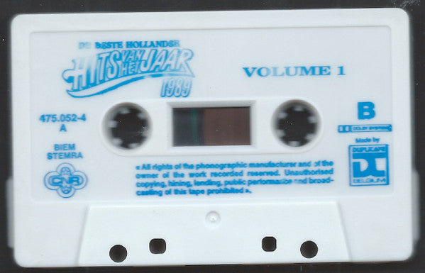 Various : De Beste Hollandse Hits Van Het Jaar 1989 - Volume 1 (Cass, Comp)