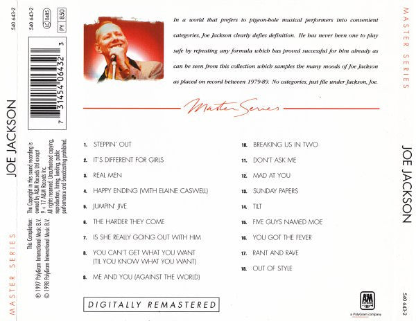 Joe Jackson : Joe Jackson (CD, Comp, RE)