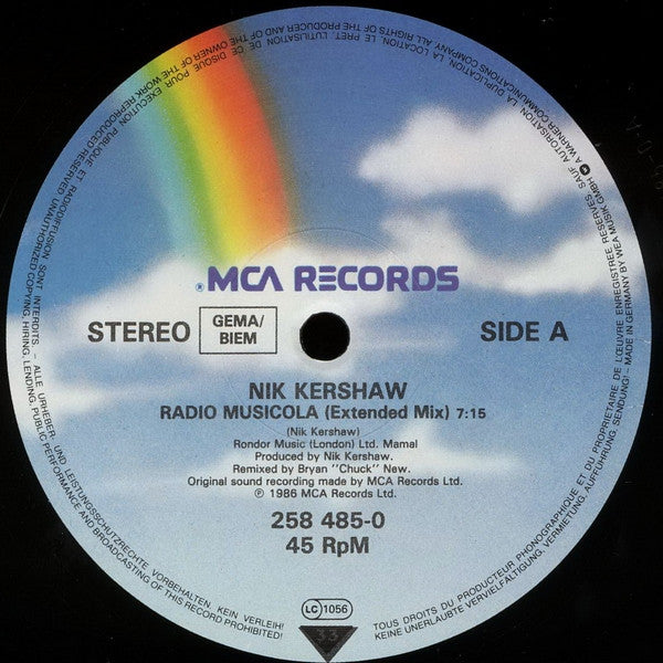 Nik Kershaw : Radio Musicola (12", Single)