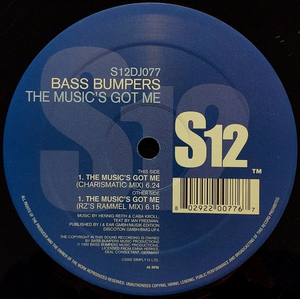 Bass Bumpers : The Music's Got Me  (12")