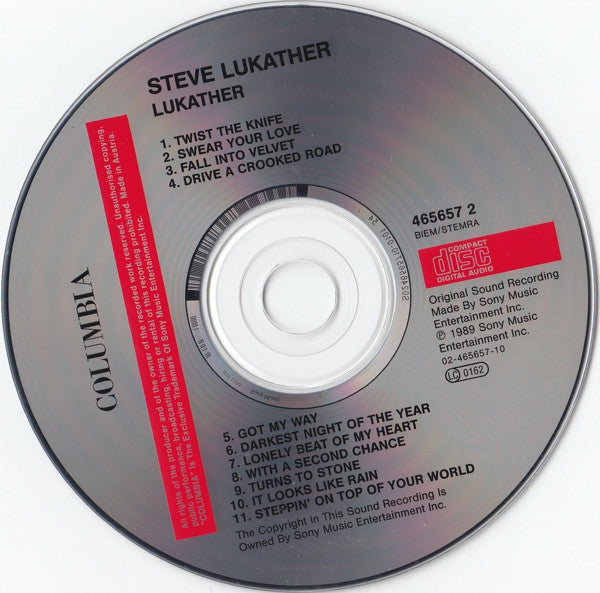 Steve Lukather : Lukather (CD, Album, RE)