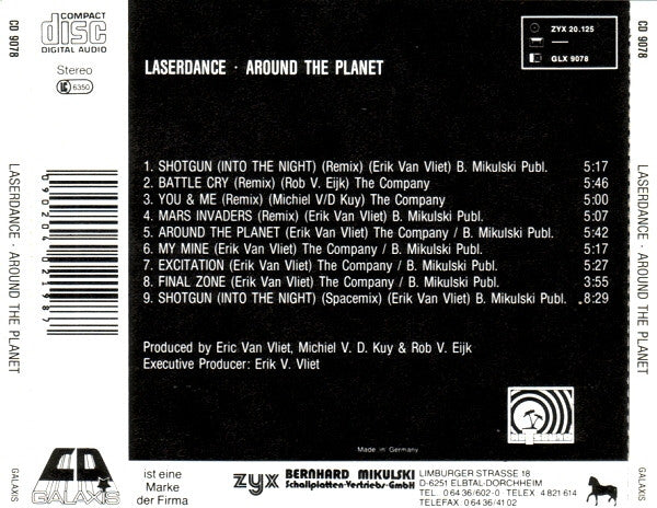 Laserdance : Around The Planet (CD, Album)