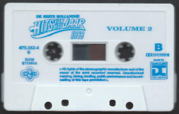 Various : De Beste Hollandse Hits Van Het Jaar 1989 Volume 2 (Cass, Comp)