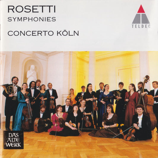 Antonio Rosetti, Concerto Köln : Symphonies (CD)
