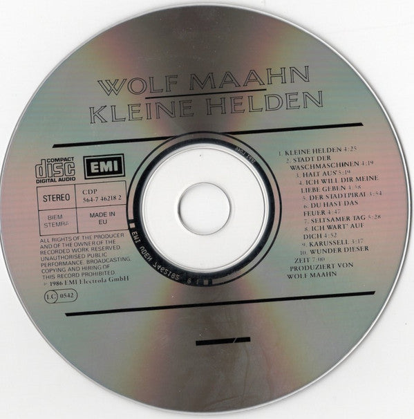 Wolf Maahn : Kleine Helden (CD, Album, RE)