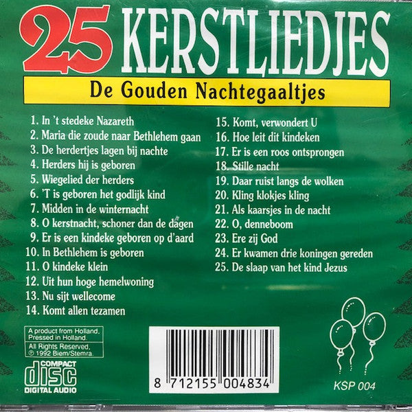 De Gouden Nachtegaaltjes : 25 Kerstliedjes (CD)