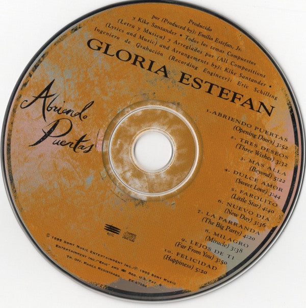 Gloria Estefan : Abriendo Puertas (CD, Album)
