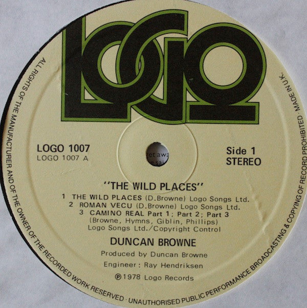 Duncan Browne : The Wild Places (LP, Album)