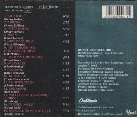 Bobby Enriquez : Live! In Tokyo (CD)