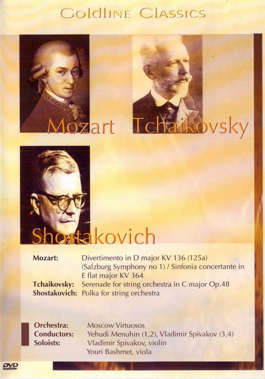 Wolfgang Amadeus Mozart, Pyotr Ilyich Tchaikovsky, Dmitri Shostakovich : Goldline Classics (DVD-V)
