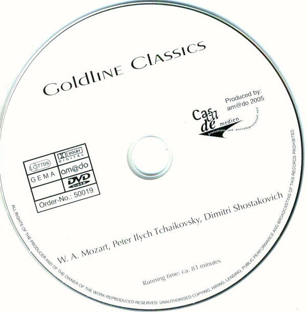 Wolfgang Amadeus Mozart, Pyotr Ilyich Tchaikovsky, Dmitri Shostakovich : Goldline Classics (DVD-V)