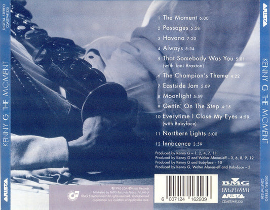 Kenny G (2) : The Moment (CD, Album)