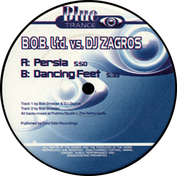 B.O.B. Ltd. Vs. DJ Zagros : Persia (10")