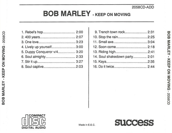 Bob Marley : Keep On Moving (CD, Comp)