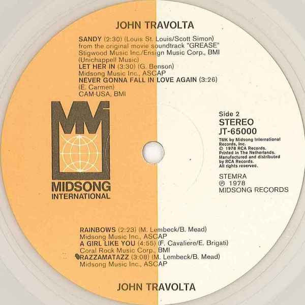 John Travolta : John Travolta (LP, Comp, Ltd, Cle)