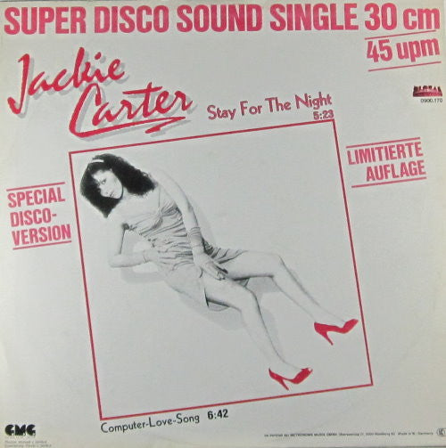 Jackie Carter : Stay For The Night (12", Ltd)