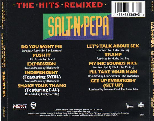Salt 'N' Pepa : A Blitz Of Salt-N-Pepa Hits - The Hits Remixed (CD, Comp)