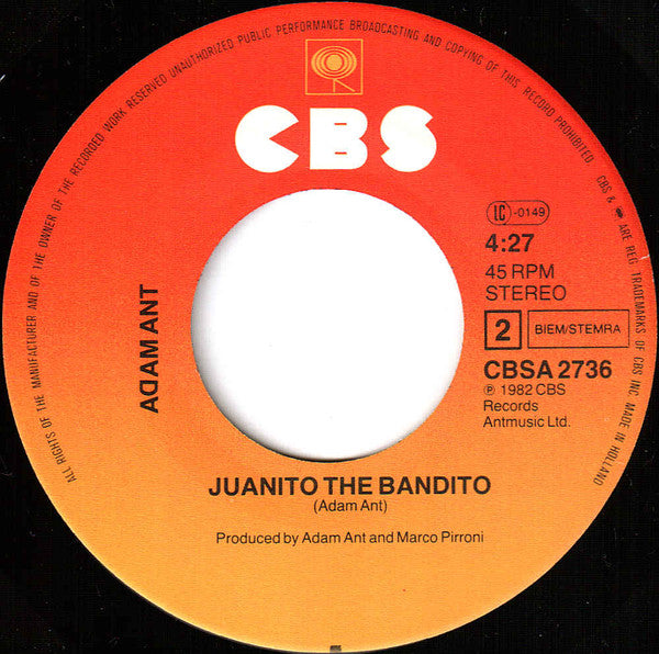 Adam Ant : Friend Or Foe (7", Single)