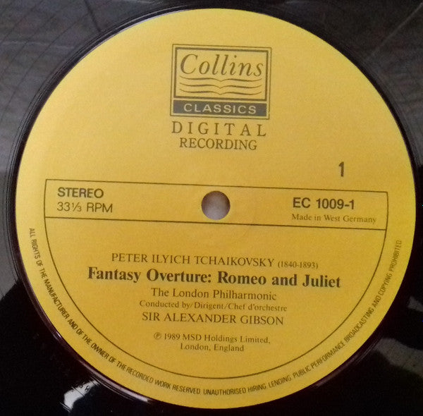 Pyotr Ilyich Tchaikovsky, Alexander Gibson, London Philharmonic Orchestra : 1812, Romeo And Juliet (LP)