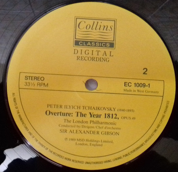 Pyotr Ilyich Tchaikovsky, Alexander Gibson, London Philharmonic Orchestra : 1812, Romeo And Juliet (LP)