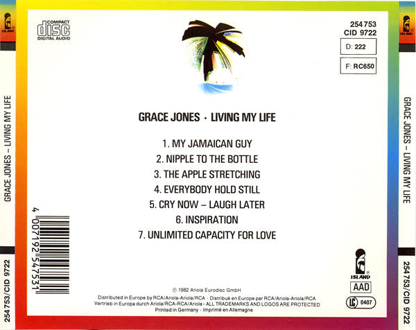 Grace Jones : Living My Life (CD, Album, RE)