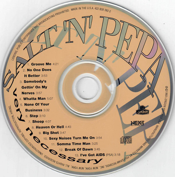 Salt 'N' Pepa : Very Necessary (CD, Album)