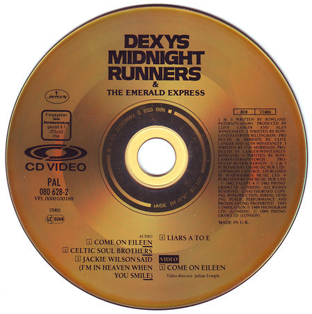 Dexys Midnight Runners & The Emerald Express : Come On Eileen (CDV, 5", Single, PAL)