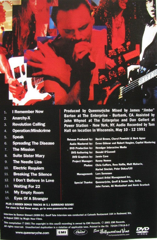 Queensrÿche : Operation: Livecrime (DVD, RE, Multichannel)