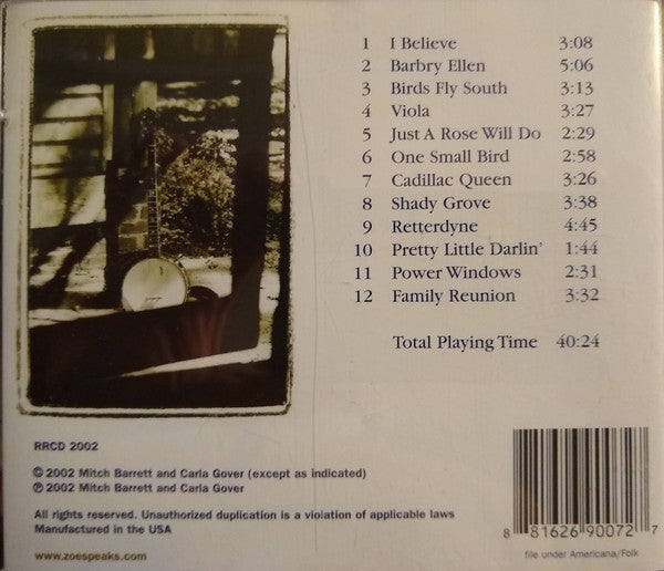 Zoe Speaks : Birds Fly South (CD, Album)