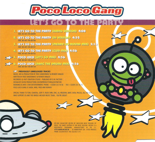 Poco Loco Gang : Let's Go To The Party (CD, Maxi)