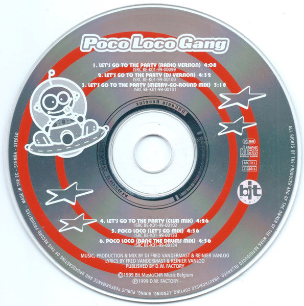 Poco Loco Gang : Let's Go To The Party (CD, Maxi)