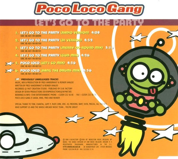 Poco Loco Gang : Let's Go To The Party (CD, Maxi)