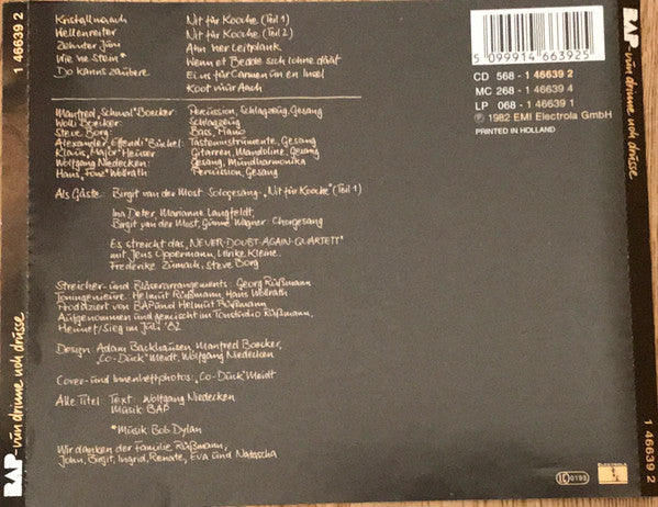 BAP : Vun Drinne Noh Drusse (CD, Album, RE)