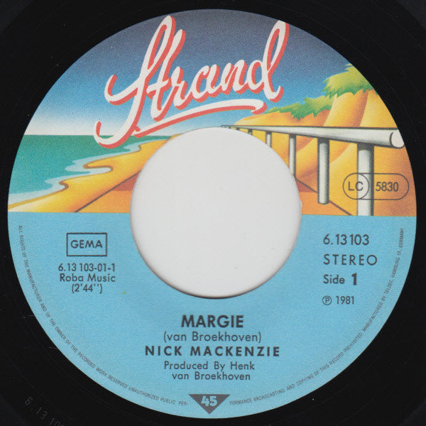 Nick MacKenzie : Margie (7", Single)