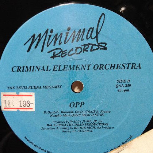 Criminal Element Orchestra : ABC / OPP (12")