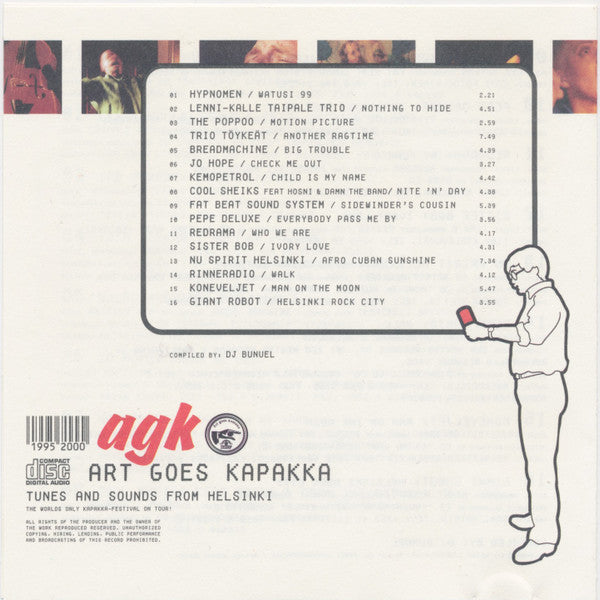 Various : AGK Art Goes Kapakka – Tunes And Sounds From Helsinki (CD, Comp)