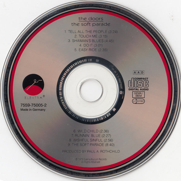 The Doors : The Soft Parade (CD, Album, RE, RM, RP, WME)