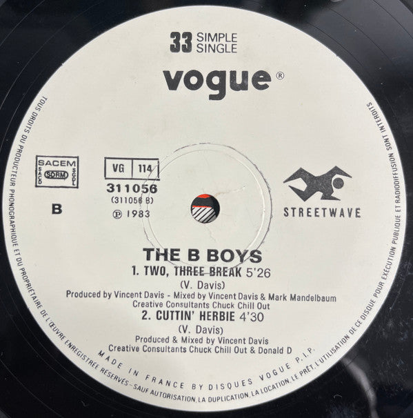The B-Boys : Rock The House / Cuttin' Herbie (12")