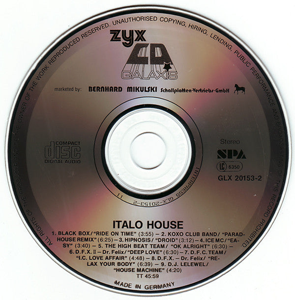 Various : Italo House (CD, Comp)