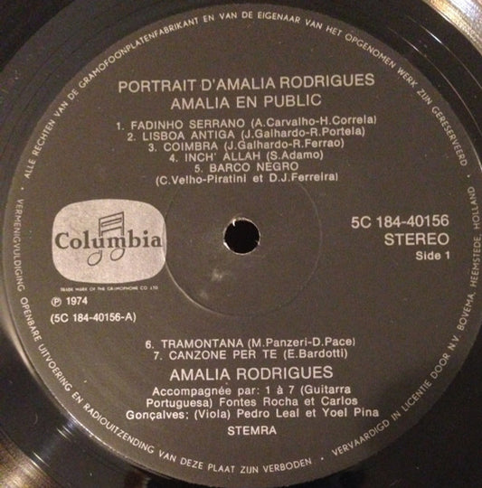 Amália Rodrigues : Portrait D'Amalia Rodrigues (2xLP, Gat)
