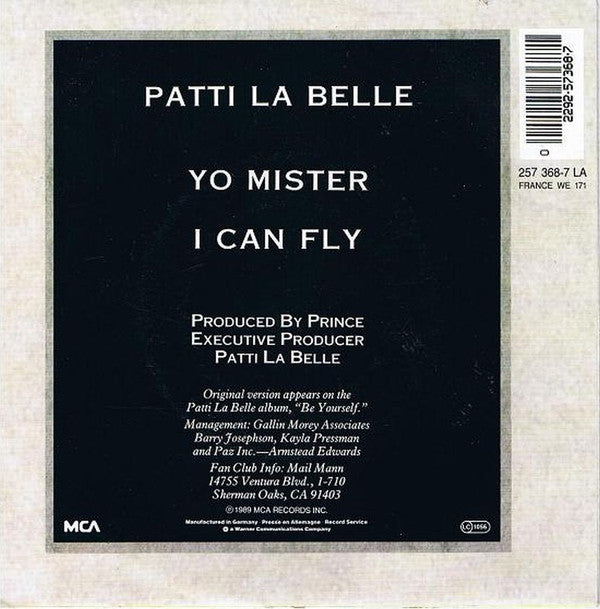 Patti LaBelle : Yo Mister (7", Single)