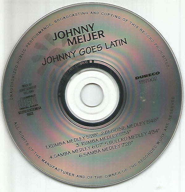 Johnny Meijer : Johnny Goes Latin (CD, Album, RE)