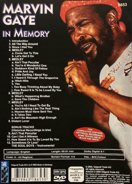 Marvin Gaye : In Memory (DVD-V, PAL)
