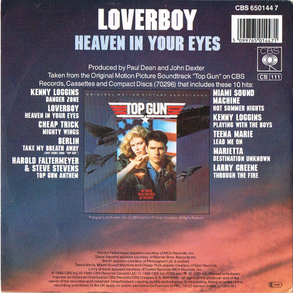 Loverboy : Heaven In Your Eyes (7", Single)