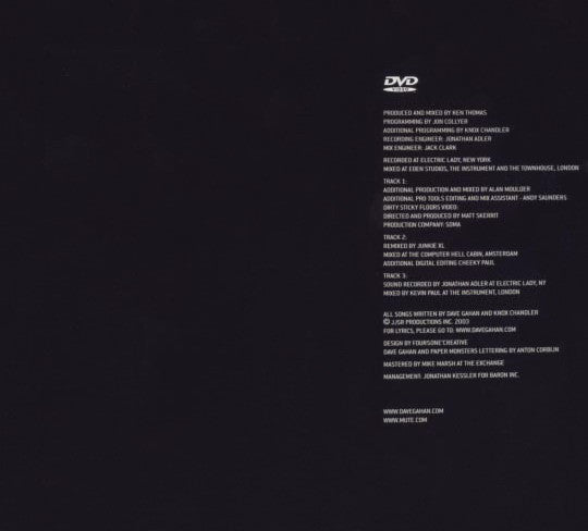 Dave Gahan : Dirty Sticky Floors (DVD-V, Single, PAL)