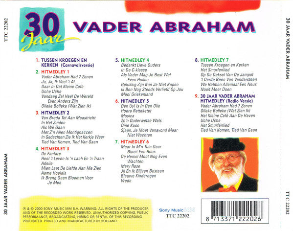 Vader Abraham : 30 Jaar Vader Abraham (CD, Comp)