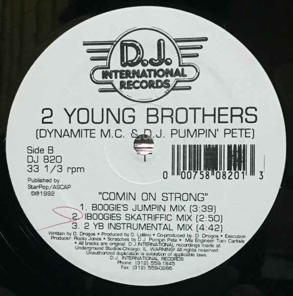 2 Young Brothers : Comin On Strong (12")