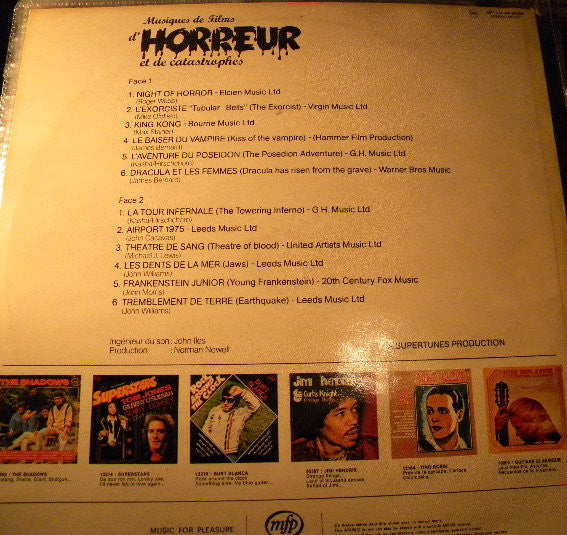 Geoff Love & His Orchestra : Musiques De Films D'horreur Et De Catastrophes (LP)