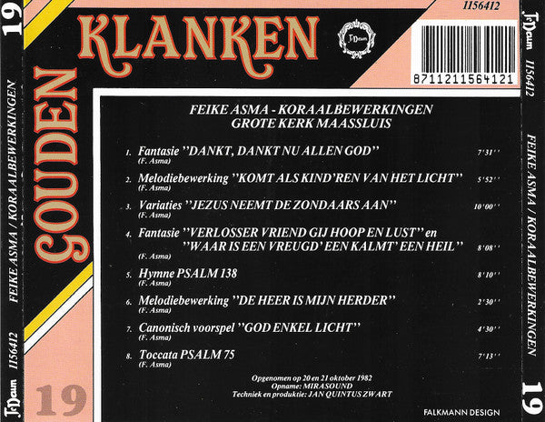 Feike Asma : Koraalbewerkingen (CD, Album)